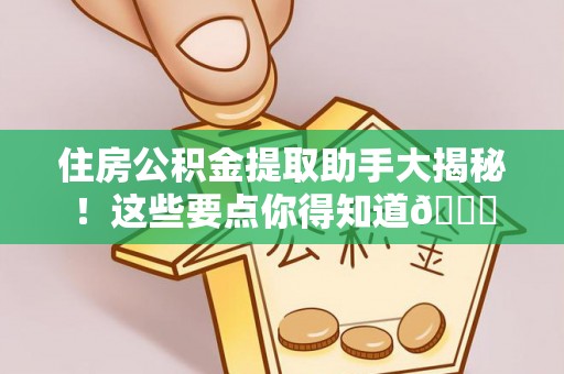 娄星住房公积金提取助手大揭秘！这些要点你得知道😎
