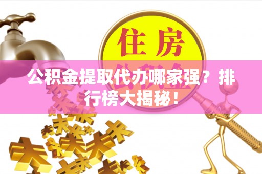 娄星公积金提取代办哪家强？排行榜大揭秘！