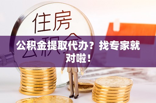 娄星公积金提取代办？找专家就对啦！